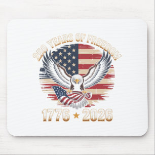 250 Jahre amerikanische 250. Jubiläum US-Flagge 4 Mousepad