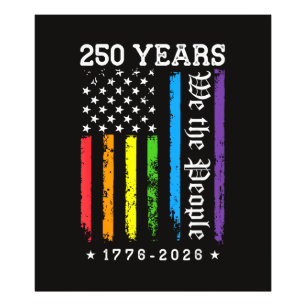 250 Jahre Amerikanische 250. Jubiläum US LGBT Pr Fotodruck