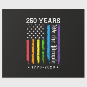250 Jahre Amerikanische 250. Jubiläum US LGBT Pr Geschenkpapier