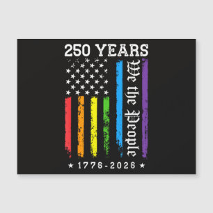 250 Jahre Amerikanische 250. Jubiläum US LGBT Pr Magnetkarte
