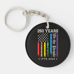 250 Jahre Amerikanische 250. Jubiläum US LGBT Pr Schlüsselanhänger