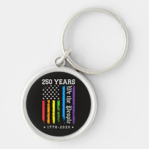 250 Jahre Amerikanische 250. Jubiläum US LGBT Pr Schlüsselanhänger