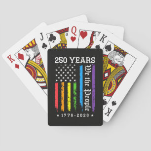 250 Jahre Amerikanische 250. Jubiläum US LGBT Pr Spielkarten