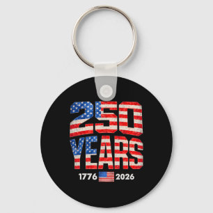 250 Jahre amerikanische Flagge 1776-2026 250. Jubi Schlüsselanhänger