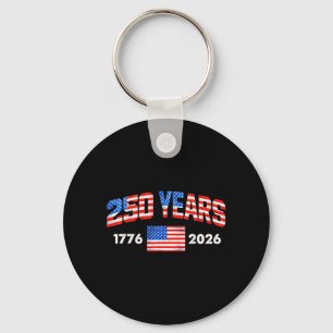 250 Jahre amerikanische Flagge 1776 2026 250. Schlüsselanhänger