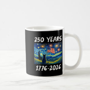 250 Jahre Amerikanische Flagge 1776-2026 Katze Ste Kaffeetasse