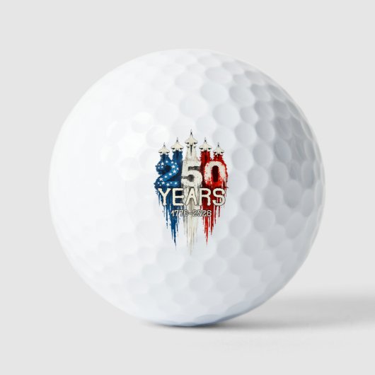 250 Jahre Amerikanische Flagge 250. Jubiläum Golfball (Vorderseite)