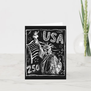 250 Jahre Amerikanische Flagge 250. Jubiläum US-Fl Karte