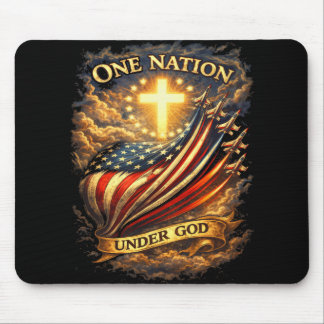 250 Jahre Amerikanische Flagge Kreuz USA 250. unte Mousepad
