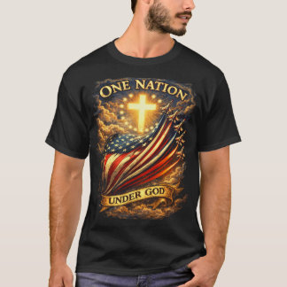 250 Jahre Amerikanische Flagge Kreuz USA 250. unte T-Shirt