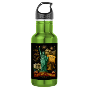 250 Jahre amerikanische Freiheit Edelstahlflasche