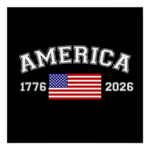 250 Jahre amerikanische Unabhängigkeit 1776 2026 Poster