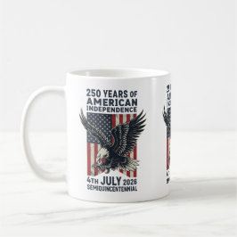 250 Jahre Amerikanische Unabhängigkeit Patriotisch Kaffeetasse