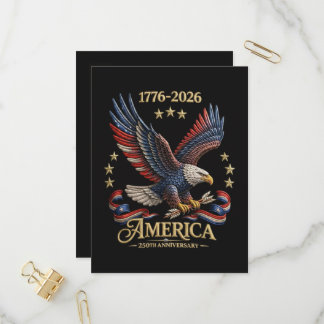 250 Jahre Amerikanischer 250. Jahrestag Adler Einladungspostkarte