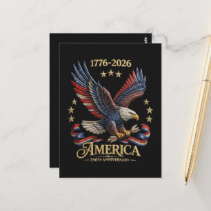 250 Jahre Amerikanischer 250. Jahrestag Adler Postkarte