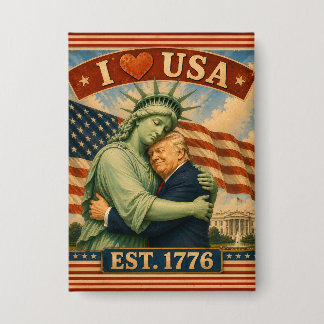 250 Jahre Amerikanischer Stolz Liebe USA Button