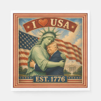 250 Jahre Amerikanischer Stolz Liebe USA Serviette