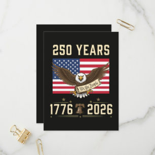 250 Jahre amerikanisches Erbe 1776 2026 Einladungspostkarte