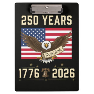 250 Jahre amerikanisches Erbe 1776 2026 Klemmbrett