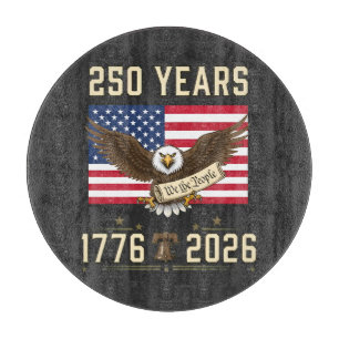 250 Jahre amerikanisches Erbe 1776 2026 Schneidebrett