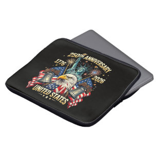 250 Jahre Amerikanisches Jubiläum 1776-2026 USA-Fl Laptopschutzhülle