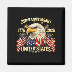 250 Jahre Amerikanisches Jubiläum 1776-2026 USA-Fl Magnet