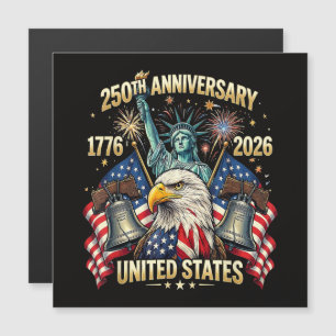 250 Jahre Amerikanisches Jubiläum 1776-2026 USA-Fl Magnetkarte
