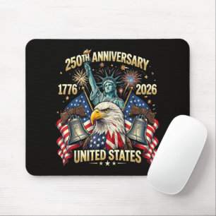 250 Jahre Amerikanisches Jubiläum 1776-2026 USA-Fl Mousepad