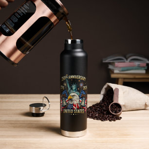 250 Jahre Amerikanisches Jubiläum 1776-2026 USA-Fl Trinkflasche