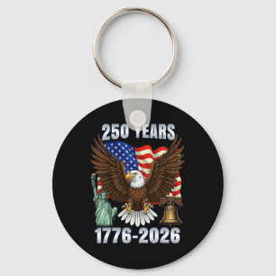 250 Jahre Amerikanisches Jubiläum 250. Unabhängigk Schlüsselanhänger