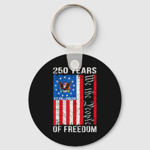 250 Jahre amerikanisches Jubiläum 250. USA-Flagge Schlüsselanhänger