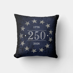 250 Jahre anpassbare amerikanische Flagge 2-seitig Kissen