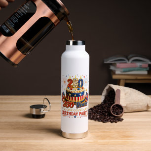 250 Jahre ein gigantischer Geburtstag 250. Jubiläu Trinkflasche