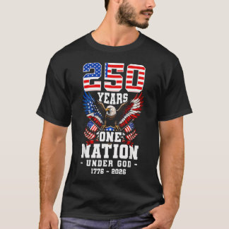 250 Jahre Eine Nation Unter Gott 1776-2026 USA T-Shirt