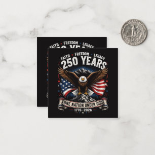 250 Jahre Eine Nation Unter Gott Adler Mitteilungskarte