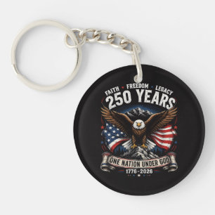 250 Jahre Eine Nation Unter Gott Adler Schlüsselanhänger