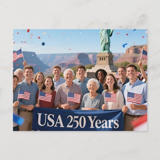 250 Jahre  Einladungspostkarte (Vorderseite)