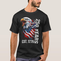 250 Jahre Est 1776 Vintage Weißkopfseeadler USA-Fl