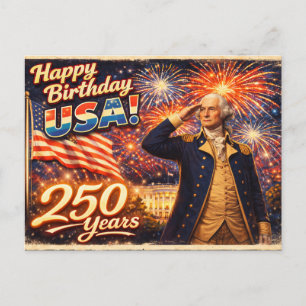 250 Jahre Exzellenz & Unabhängigkeit Washington Postkarte