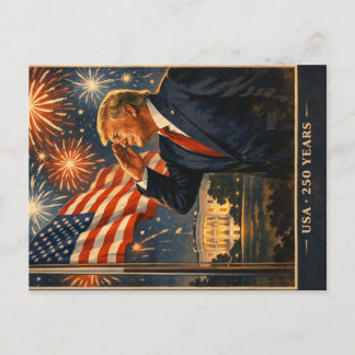 250 Jahre Exzellenz USA Trump Stolz Postkarte