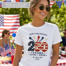 250 Jahre Frauen T-Shirt Amerika Jubiläum