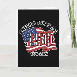 250 Jahre Freiheit 1776 2026 250. Geburtstag Juli Karte