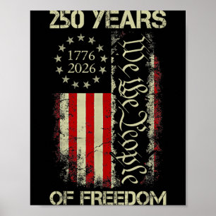 250 Jahre Freiheit 1776-2026 250. Geburtstag USA Poster