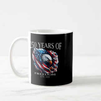 250 Jahre Freiheit 1776-2026, Amerikanisch Patriot Kaffeetasse
