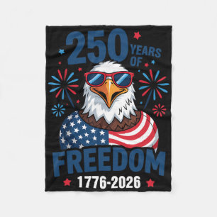 250 Jahre Freiheit 1776 2026 Patriotischer Ld Adle Fleecedecke