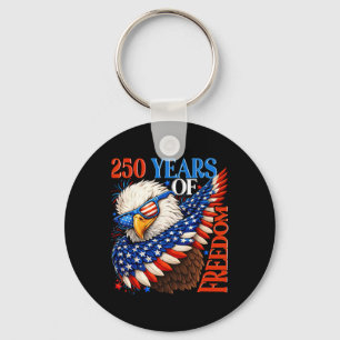 250 Jahre Freiheit 1776 2026 Patriotischer Ld Adle Schlüsselanhänger