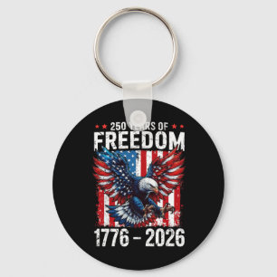 250 Jahre Freiheit 1776 2026 Patriotischer Ld Adle Schlüsselanhänger