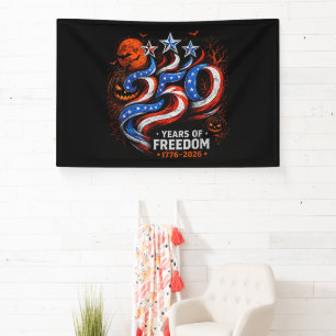250 Jahre Freiheit 1776-2026 Patriotisches Hallowe Banner