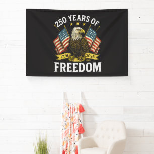 250 Jahre Freiheit 1776 2026 Weißkopfseeadler Banner