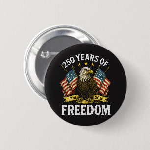 250 Jahre Freiheit 1776 2026 Weißkopfseeadler Button